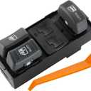 ZAPSOTS Master Power Window Switch.5+8 Metal Pins.2 Door.fits for Chevy for GMC Some car Models.Front Left Driver Side Control switches.OE:15151356,19244656,901-048