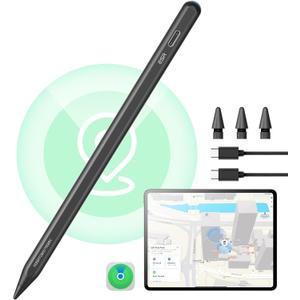 ESR Geo Digital iPad Pencil Findmy Compatible with Apple iPad 2018-2025,with Easy Shortcuts for Apple iPad A16/10/9/8 & Air 13/11 & Pro 12.9/13/11 & Mini 7/6/5,Black(No Wireless Charging)
