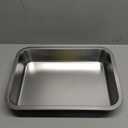 onlyfire Stainless Steel Baking Pan Barbeque Grilling Pan for Baking Breads, Grilling Chicken, Vegetables,15.5" X 11.6" X 2.8"