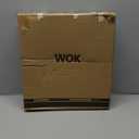 Todlabe Carbon Steel Wok, 13-Inch, Pre-Seasoned, Non-Stick, with Lid and Spatula, Flat Bottom, Ideal for Stovetop Cooking