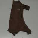 ROZKITCH Hairless Cat Shirt, Turtleneck Sweater for Cat, Sphynx Cats Shirt Hairless Sweaters with Sleeves, Warm and Soft Kitten Pullover Fleece Winter Pajamas Jumpsuit for Puppy Cats Coffee, Size S (Back Length:11"))