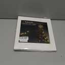 hogardeck Christmas Tree Topper, 10 Inches Lighted Gold Snow Tree Topper, 20 LED Lights Gold Glitter Powder Snowflake Tree Toppers Christmas Decorations, Battery Powered Timer Xmas Treetop Star Decor