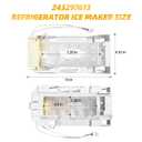 Upgraded 243297609 243297613 Ice Maker Replacement Refrigerator Ice Makers Fits for Frigidaire Ice-Maker 243297613, for Electrolux Icemaker Replacement Parts, Replaces 243297606, 6-Pin