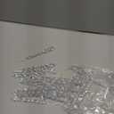 Qunclay 60 Pcs Clear Acrylic Icicle Christmas Tree Ornaments Crystal Ball Drops Clear Teardrop Chandelier Pendants Beads Set for Xmas Wedding Hanging Decorations