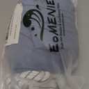 Eomenie One Piece Swimsuit for Women Tummy Control Ruffle Bathing Suit V Neck Ruched Swim Suit Slimming Cutout Swimwear (Medium, Blue Stripes)