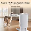 Automatic Cat Feeder - 5L Anti-Clog Cat Food Dispenser Keeps 2-15mm Dry Food Fresh, 10s Voice, 1-6 Meals/Day, Programmable Portions, 180-Day Battery Life, Easy to Clean Auto Pet Feeder for Small Dog