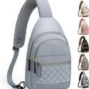 Capolo Sling Bag for Women Men Waterproof Crossbody Bags for Women Trendy Casual Fanny Pack with Convertible Shoulder Strap Chest Bag for Travel Hiking(Blue, Medium)