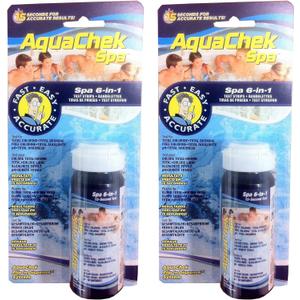 AquaChek 552244-02 Spa 6-in-1 Test Strips (2 Pack)