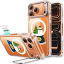 ESR for iPhone 17 Pro Case with Stand, Camera Control Cover Compatible with MagSafe, Military-Grade Drop Protection Magnetic Phone Case for iPhone 17 Pro, Scratch-Resistant Back Cover,Christmas Globe
