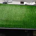 Dog Grass Large Potty Patch, Dog Litter Boxes Artificial Grass Bathroom Turf for Pet Training, Washable Puppy Pee Pad, Perfect Indoor/Outdoor Portable Potty Pet Loo (Tray system-41"X26.8")