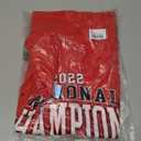 Blue 84 Men's NCAA Officially Licensed Georgia Bulldogs National Champs T-Shirt 2022-2023 Laces Red