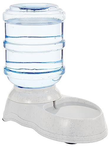 Amazon Basics Gravity Pet Water Dispenser for Cat, Dog, 1 gallon Capacity, Small, Gray