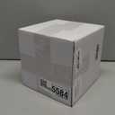 Geetery Set of 5 Display Buffet Risers (3",4",5",6",7") Acrylic Cube with Hollow Bottoms Acrylic Boxes Table Stands for Display Dessert Catering Collectibles Jewelry Decor (Small,3,4,5,6,7 Inch,White)