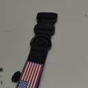 Heavy Duty Tactical Dog Collar Adjustable Nylon Pet Collars Quick Release Buckle with 2 D-Rings Patch for Medium, Large Dogs (Black, Size L) (Large:Width 1.5",Neck 19-28")