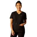 ARIAT Women’s Clara 6 Pocket Scrub Top Black, M
