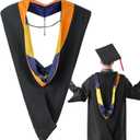 Mepase 42 Inch Master Graduation Hood Unisex MBA Education Master Hood Drab University Academic Hood for Graduation Ceremony