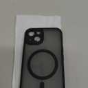 TOCOL for iPhone 13 Case, Full Camera Protection, Compatible with Magsafe, Drop Protection, Translucent Magnetic Matte Phone Case for iPhone 13 6.1 inch (Black)