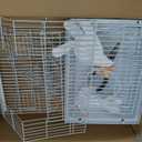 Small Bird Travel Cage - The Lightweight Small Birds Starter Kit with Birdcages and Accessories Great for Parakeets Lovebirds Parrotlets Finches Canaries