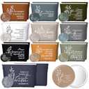 Kacctyen 20 Sets Mother's Day Church Gifts Bulk Spanish Christian Gifts for Women Bible Verse Makeup Bags Religious Gift Regalos Cristianos Para Mujer Canvas Pouch Compact Mirror (Boho Color)