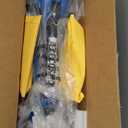 ELECOSMOS Kids Electric Scooter for Age 4-9, Light Up 3-Wheeled Scooter with Big LED Wheels, Wide Flashing Deck, Adjustable Height (Blue)