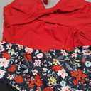 SUUKSESS Women Sexy Halter Tankini Bathing Suits Slimming Tummy Control High Waisted Swimsuits 2 Piece (06 Red Floral, XL)