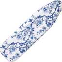 Tegeme Ironing Board Cover and Pad 15 x 54 Inch Cotton Thick Padded with Elastic Edge and Hook and Loop Laundry Room Decor Fits Standard Size (Chinoiserie)