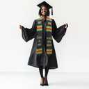 Black Girl Magic Grads Scarf African American Class of 2025 Graduation Stole Scarf