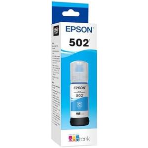 EPSON 502 EcoTank Ink Ultra-high Capacity Bottle Cyan Works with ET-2850, ET-2980, ET-2988, ET-3850, ET-3930, ET-3950, ET-4850, ET-4950 and other select EcoTank models