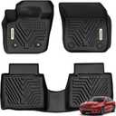 YITAMOTOR Floor Mats Compatible with Fusion & MKZ, Custom Fit Floor Liners for 2013-2016 Ford Fusion Energi & Titanium, Lincoln MKZ, 1st & 2nd Row All Weather Protection, Black