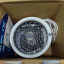 Arctic Air Ice Jet Personal Air Cooler, 3-Speed Room Cooler with Reusable Ice Packs, Portable Cooler with Multi-Directional Vent & 7 LED Lights, Whisper-Quiet Air Cooler for Room