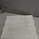 Eaoundm 13.1 x 14.8 inchs Decorative Wall Mirror, Vintage Hanging Mirrors for Bedroom Living-Room Dresser Decor Oval (White)