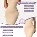 Silicone Hip Pads Adhesive for Women - Reusable Butt Lift Enhancer Pads, Sticky Buttocks Enhancer(2 Pieces) (Beige, L)