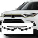 BOGAR TECH DESIGNS for Toyota Grand Highlander 2024-2026 Front Chrome Delete Precut Vinyl Overlay Kit, Gloss Black Blackout Trim