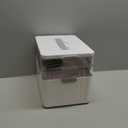 3 Tier Plastic Medicine Box with Handle, First Aid Storage Bin 1 Pack, White