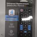 UltraPro Universal Remote Control for Samsung, Vizio, LG, Sony, Sharp, Roku, Apple TV, RCA, Panasonic, Smart TVs, Streaming Players, Blu-ray, DVD, 4-Device, Preset for Samsung, Black, 44235