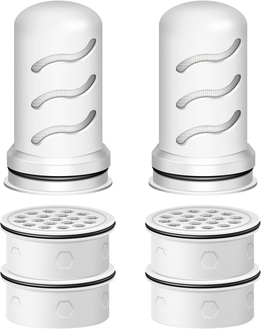 Water Filter Replacement for LS Home Dispenser 18 C/Glass Pitcher 7 C/Plastic Pitcher 10 C/Plastic Pitcher 7 C.4 Activated Carbon + Ion Exchange Filter and 2 Membrane Micro Filter (4+2)