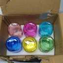 COOKWIN Colored Mason Jars 16oz Set, 6 Pack Durable Wide Mouth Glass Canning Jars with Lids for Canning, Decor, Storage And DIY Crafts (Multicolor)
