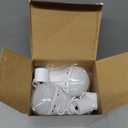 6 Pack Rechargeable Emergency Light Bulbs, Battery Powered LED Light Bulb 6000K Daylight E26 12W 60W Equivalent with 1500mAh for Home Power Outage Camping Hiking(6 Bulbs, 6 Hooks,3 Plug Caps)
