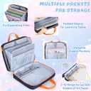 YARWO 2026 New Zipper Binder Bag 3 Ring Trapper Keeper Holds 500 Sheets