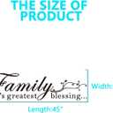 Motivational Home Wall Decals for Bedroom: Inspirational Family Quotes Vinyl Art Wall Stickers for Living Room Kitchen Apartment Bathroom - Family Life's Greatest Blessing 45" X 12.6"