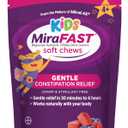 MiraFAST Kids Soft Chews, from The Makers of MiraLAX, Gentle Constipation Relief for Kids 4+ and Adults, Fast Acting Saline Laxative, Stimulant Free Saline Laxative, Mixed Berry Flavor, 15ct