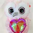 Ty Beanie Boo Whisper The Owl with Heart for Valentines 2026-6"