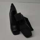 DOBOYG Knee High Boots Women Platform Chunky Block Heel Stretchy Square Toe Tall Patent Leather Long Boots (7)