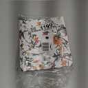 Mini Binders 5.5 x 8.5 Three Ring, 1 Inch Binder, Cute Flower Cover with Elastic Cord, School Binder, Recipe Binder, Fits Paper and Sheet Protectors, Junior Size, Bright Floral, 2 Pack