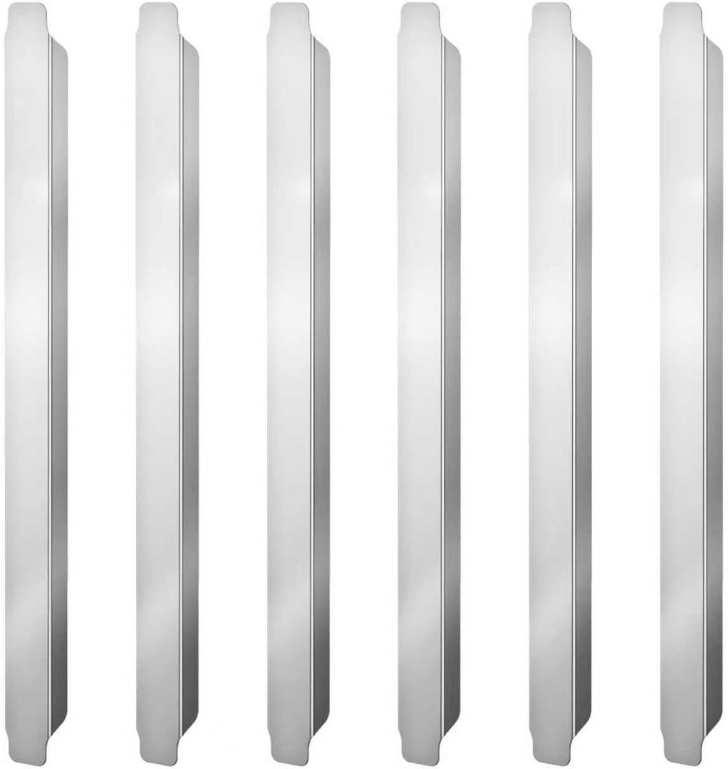 6 Pcs 12 Inch Pan Dividers Stainless Steel Adaptor Bar Table Adapter Steam Table Dividers for Hotel Pan Configuration, Fits Full or Fractional Size Pans, Commercial Kitchen Use