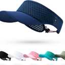 LONGLONG Sports Sun Visor Hat with Non-Slip Toggle Breathable for Women Men | Adjustable Quick Dry Moisture-Wicking Soft Lightweight Mesh Sun Protection Cap Golf Tennis Pickleball Running Garden Hiking