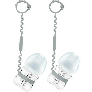 Toy Straps, Silicone Toy Straps for Stroller, Toy Safety Straps for Toy, Sippy Cup Straps, Adjustable Toy Holder for Stroller, High Chair - BPA Free (Gray)