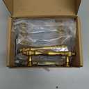 10 Pack 3 Inch Brushed Gold Cabinet Pulls Gold Cabinet Handles Gold Hardware for Kitchen Cabinets 2510 Drawer Dresser Cupboard Bedroom Bathroom