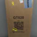 Giluta Black Sideboard Buffet Cabinet, Farmhouse Kitchen Storage Cabinets with 2 Rattan Doors, 30''H Boho Cabinet with Solid Wood Feet for Entryway, Living Room, Hallway