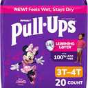 PullUps Girls' Potty Training Pants, Size 3T4T Training Underwear (3240 lbs), 20 Count